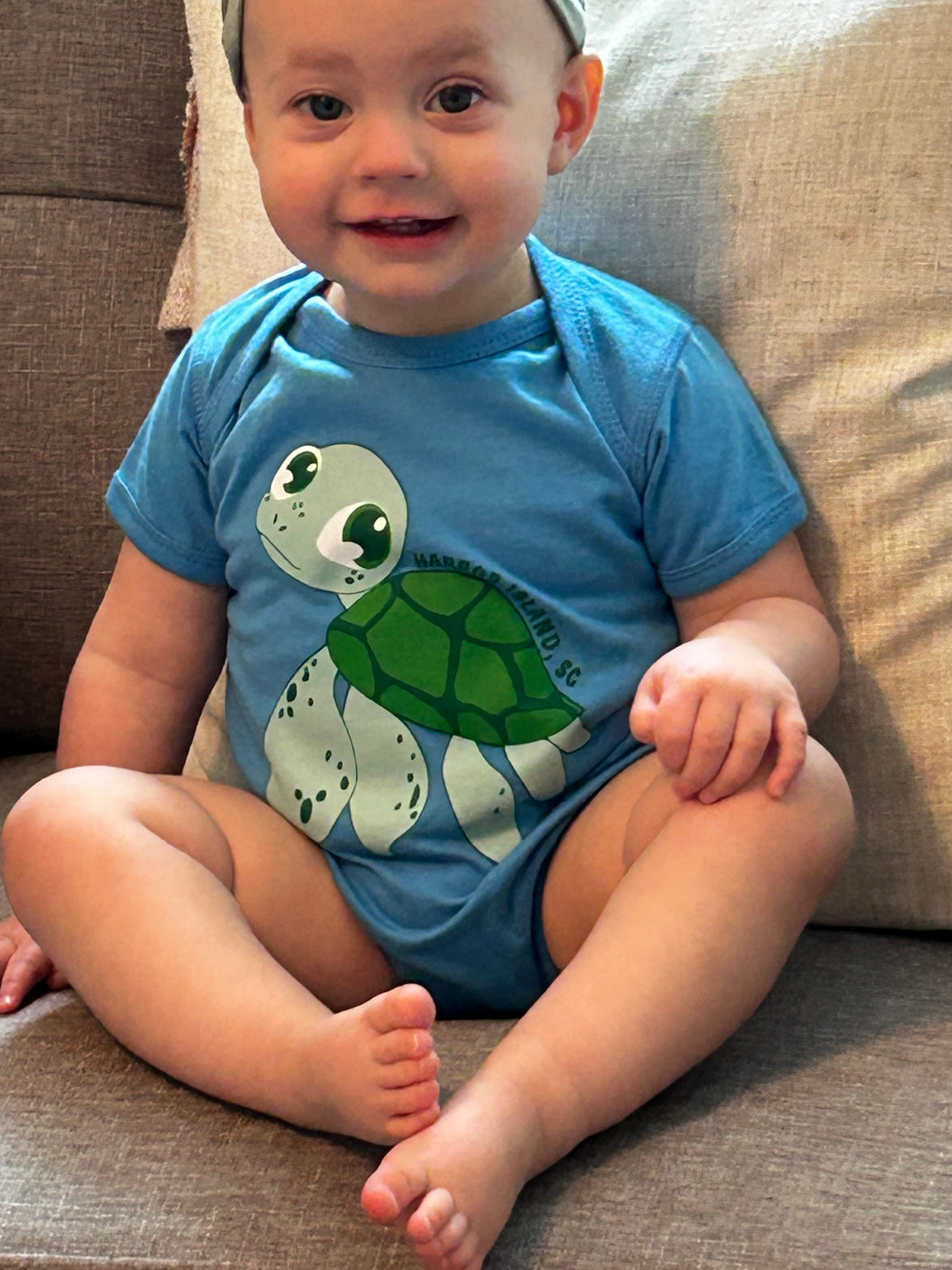 Blue Turtle Onesie