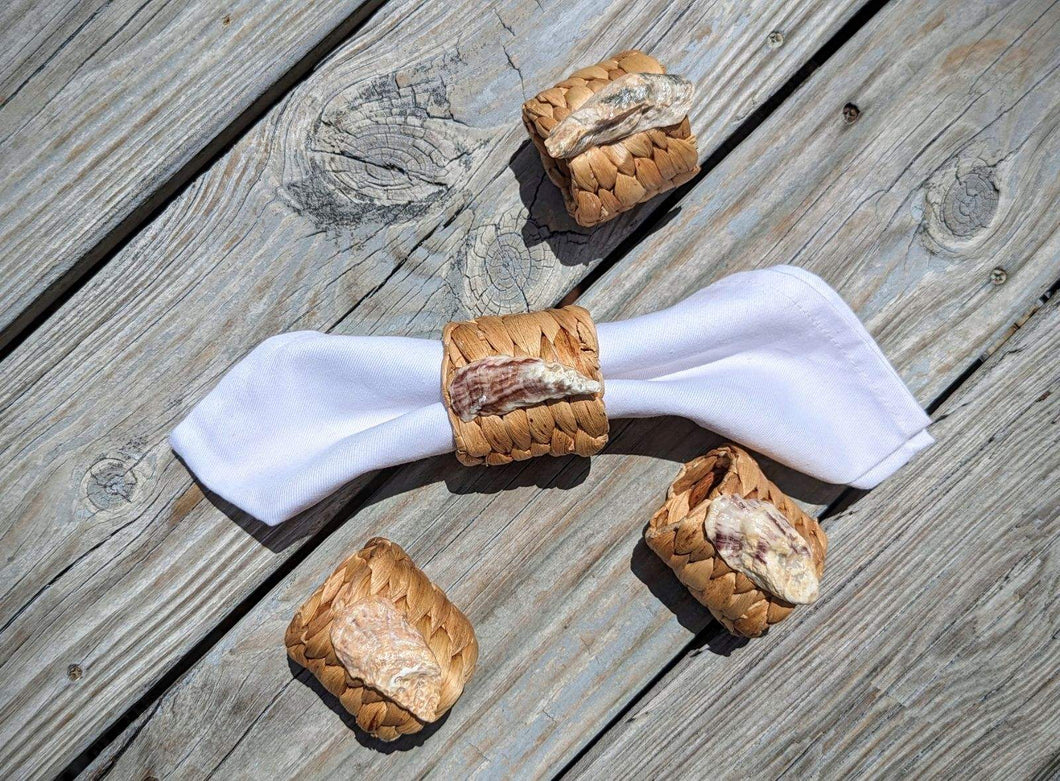 Sea Grass Napkin Rings Set of 4