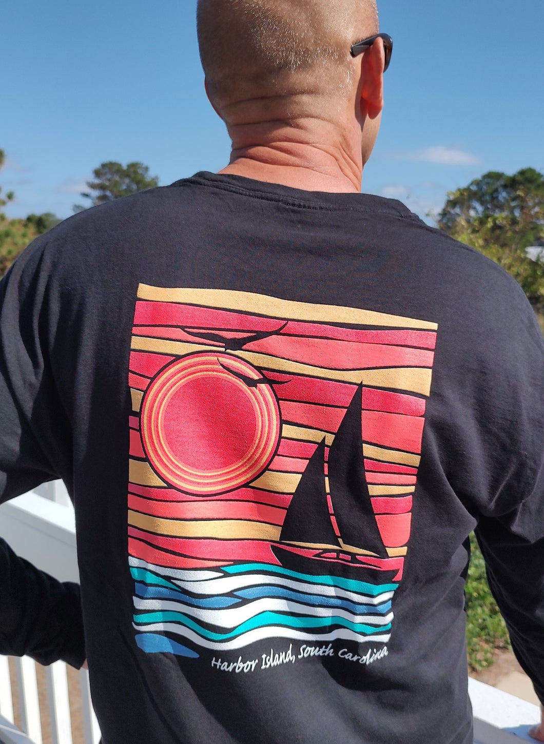 Harbor Island long sleeve Sailboat Shirt