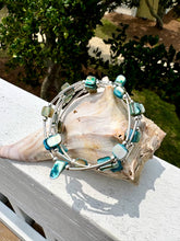 Load image into Gallery viewer, Gemstone &amp; Amazonite stone wrap bracelets
