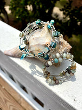 Load image into Gallery viewer, Gemstone &amp; Amazonite stone wrap bracelets
