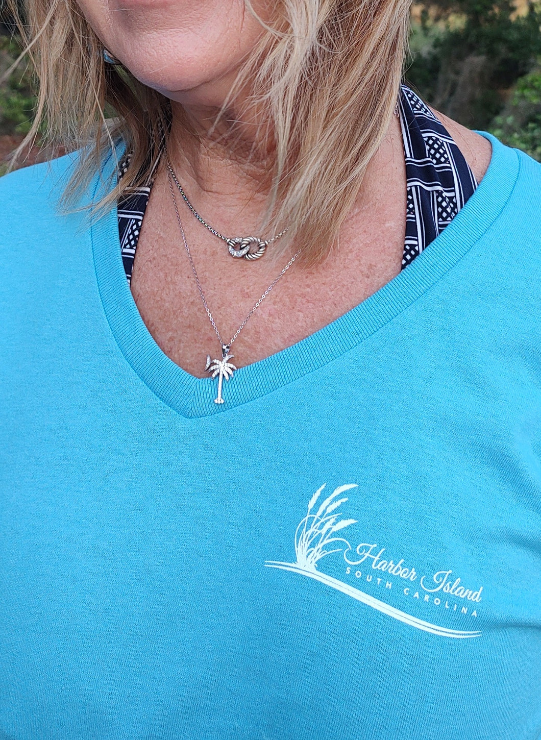 Harbor Island South Carolina V-neck Shirt