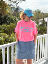 Load image into Gallery viewer, Pink Harbor Island T-Shirt w/ Turquoise Hat - unisex
