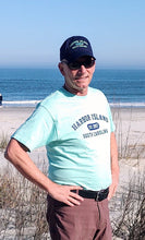 Load image into Gallery viewer, Aqua Harbor Island T-Shirt w/Navy Hat - unisex
