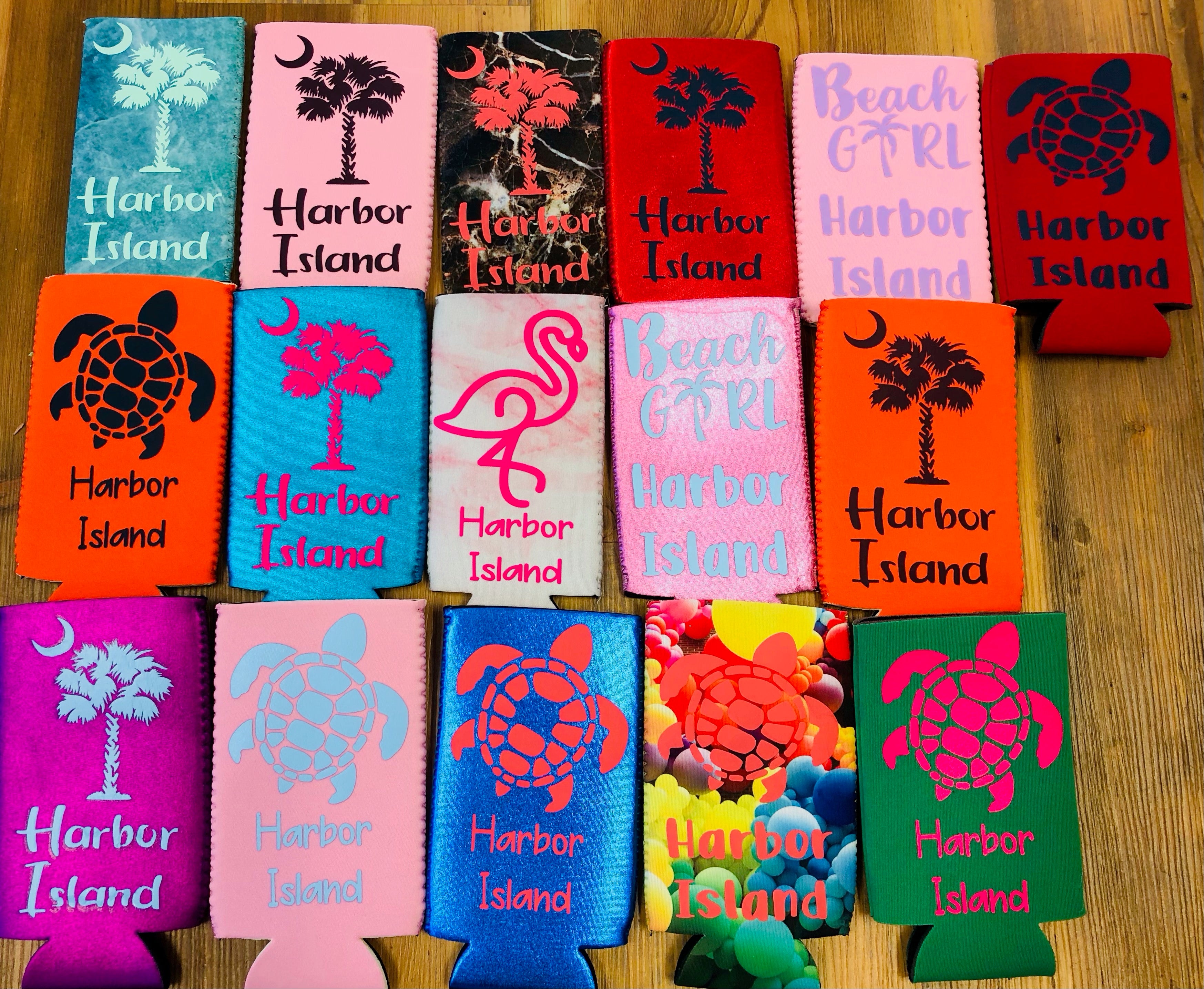 Harbor Island Koozies – The Turtle's Nest Harbor Island